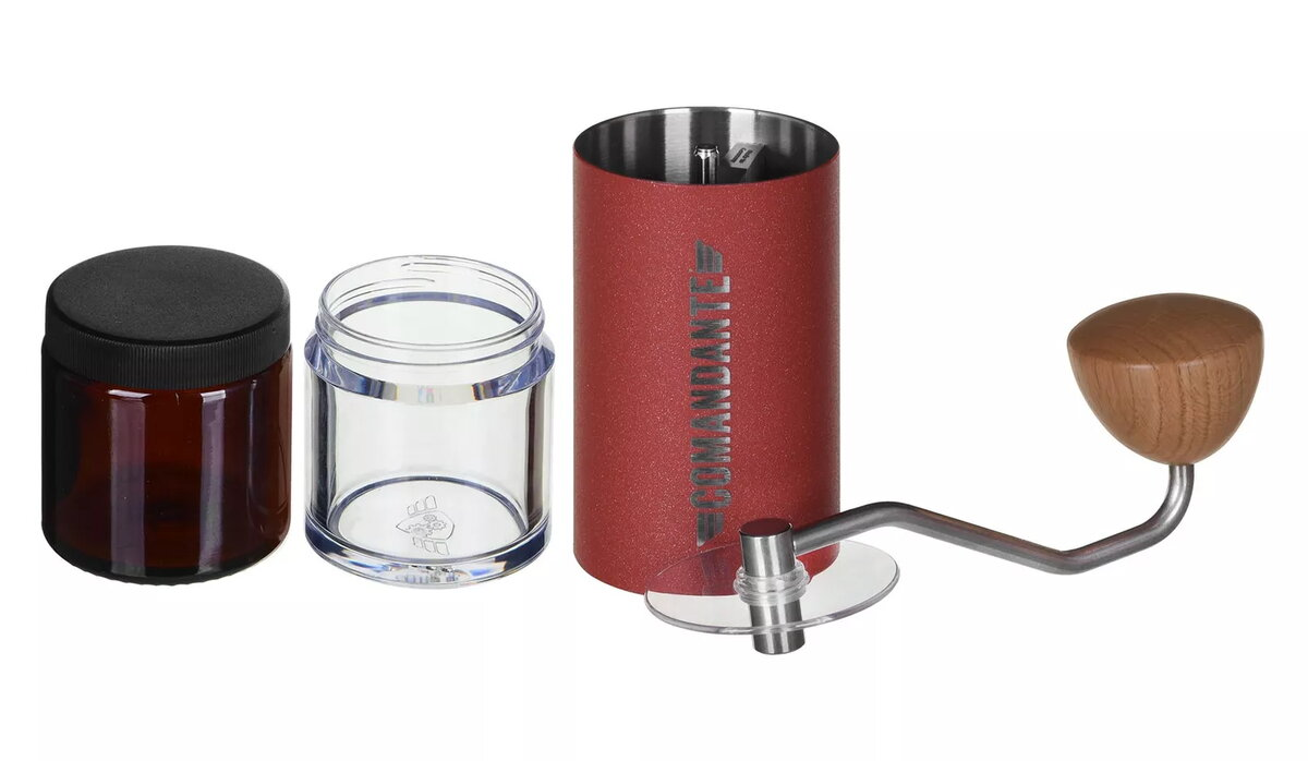 Manual coffee grinder COMANDANTE C40 MK4 — stainless steel