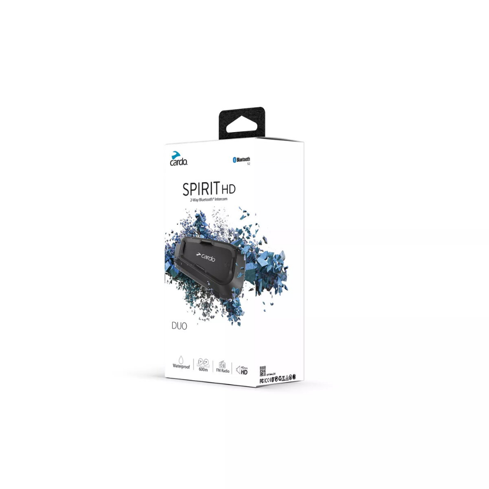 Motorcycle intercom Cardo Spirit HD Duo — 2 channels
