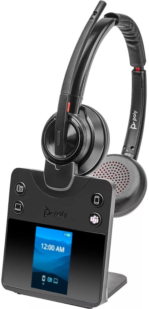 Headset POLY Savi 8420 Office Stereo Wireless Bluetooth DECT 180m