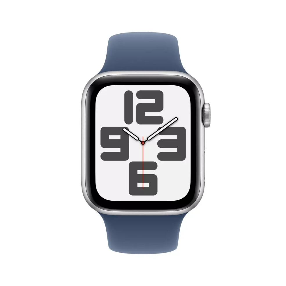 Smartwatch Apple Watch SE GPS 44mm Silver Aluminium Case Denim Sport Band Blue S/M