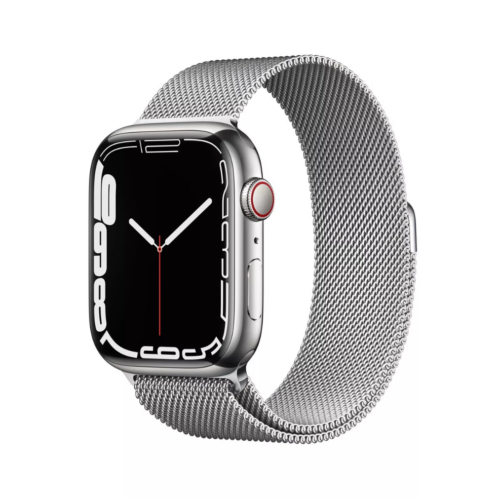 Smartwatch Apple Watch Series 7 45 mm Stainless Steel Silver OLED Touchscreen 32 GB 4G Wi-Fi GPS