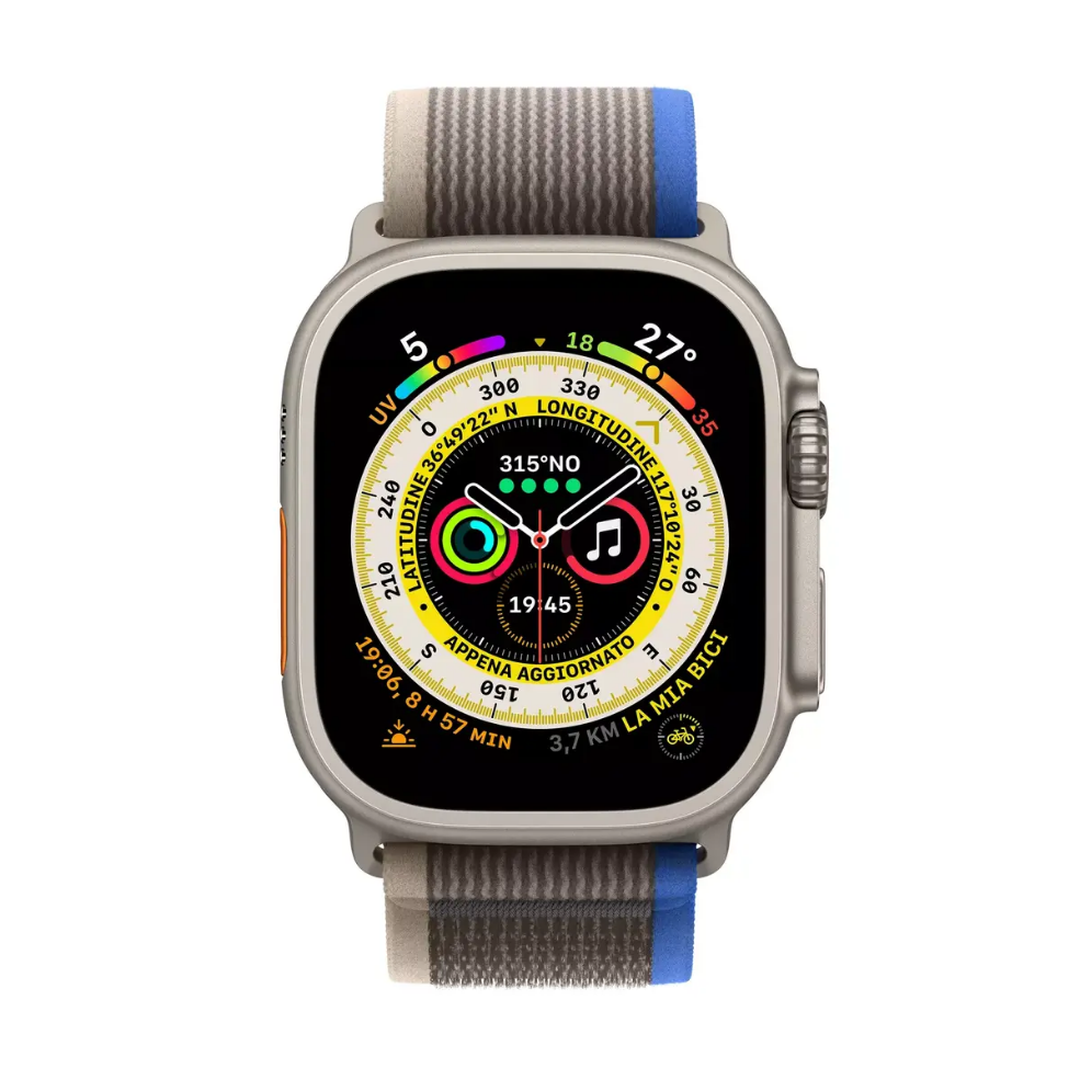 Smartwatch Apple Watch Ultra 49 mm Titanium OLED 410x502 px Touchscreen 4G Wi-Fi GPS 32 GB