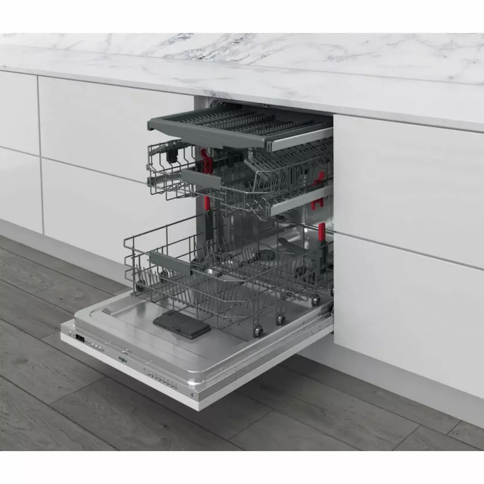 Whirlpool WIC 3C33 F Fully built-in Dishwasher 14 place settings 43 dB