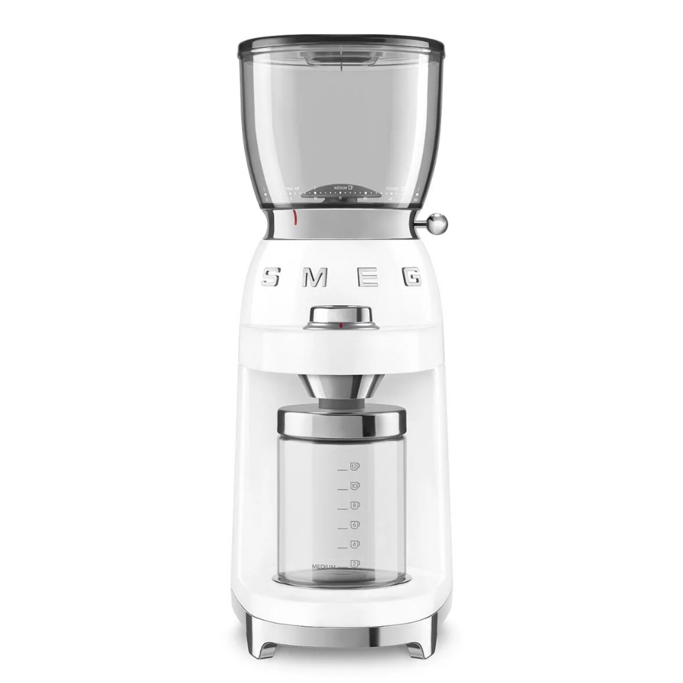 Burr grinder Smeg 50's Style Coffee Grinder CGF01WHEU White
