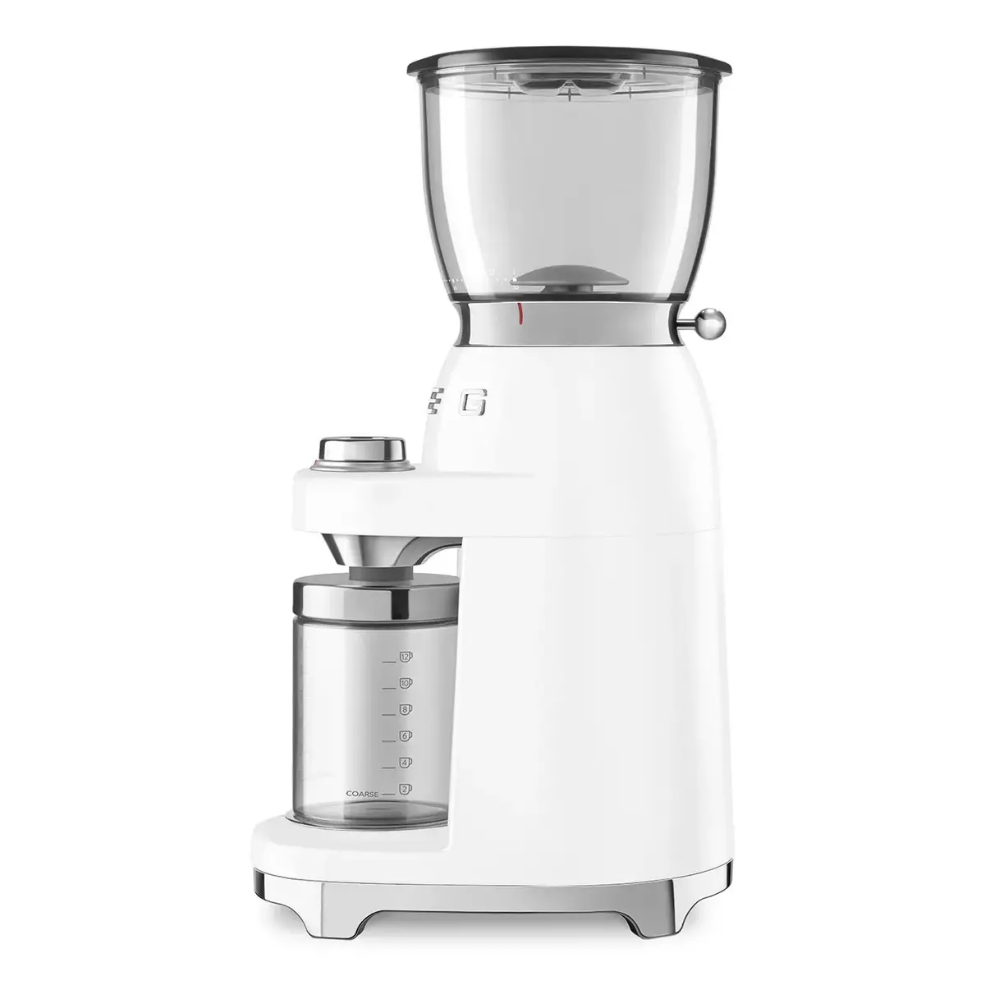Burr grinder Smeg 50's Style Coffee Grinder CGF01WHEU White