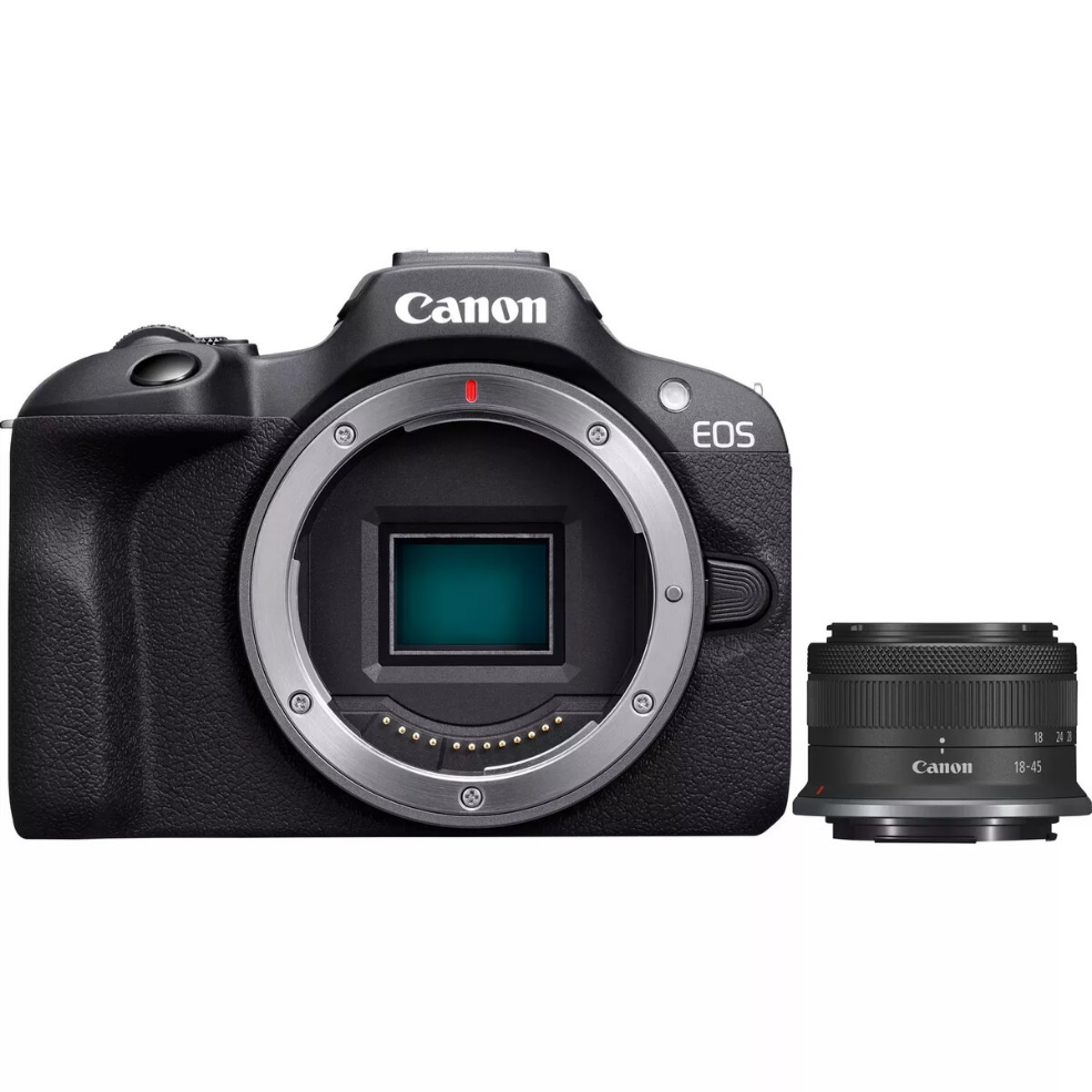 Mirrorless camera Canon EOS R100 with 24.1 MP CMOS sensor