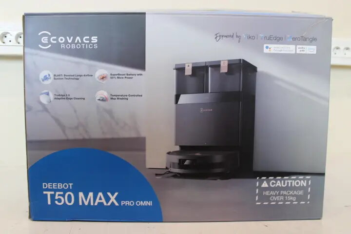 Robot vacuum cleaner Ecovacs DEEBOT T50 MAX PRO OMNI — Wet &amp; Dry
