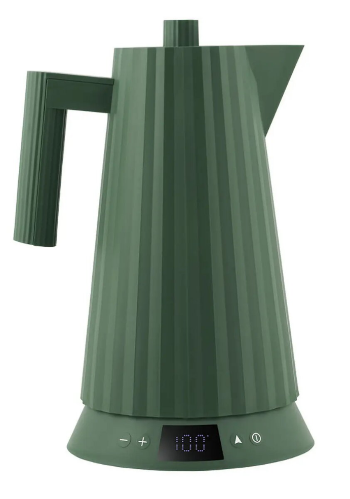 Electric kettle Alessi Plissé 1.7 L 2200 W green