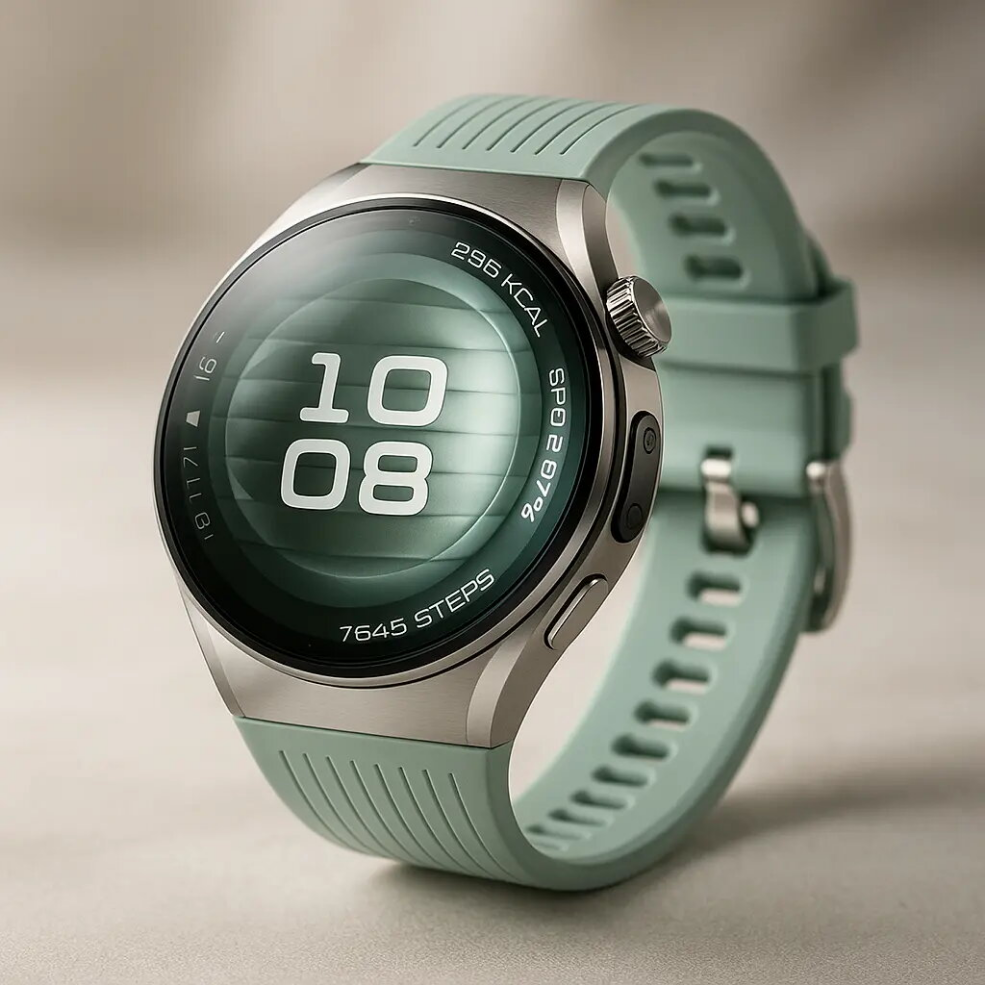 Smartwatch Huawei Watch 5 42mm Light Green Fluorelastomer Strap