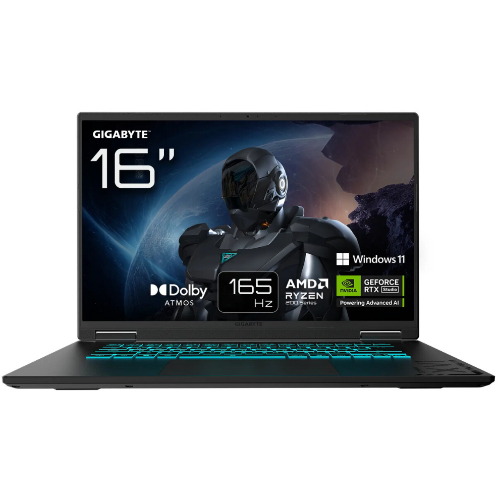 Laptop GIGABYTE GAMING A16 3WHK3DE894SH 16" AMD Ryzen 7 260 16GB 1TB NVIDIA GeForce RTX 5070 Windows 11 Home