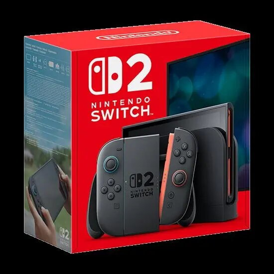 Gaming console NINTENDO Switch 2 Black — 7.9" LCD 1920×1080
