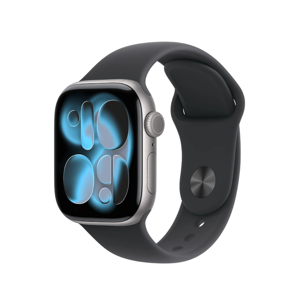 Apple Watch Series 11 GPS 42mm Space Grey Aluminium Case Black Sport Band M/L