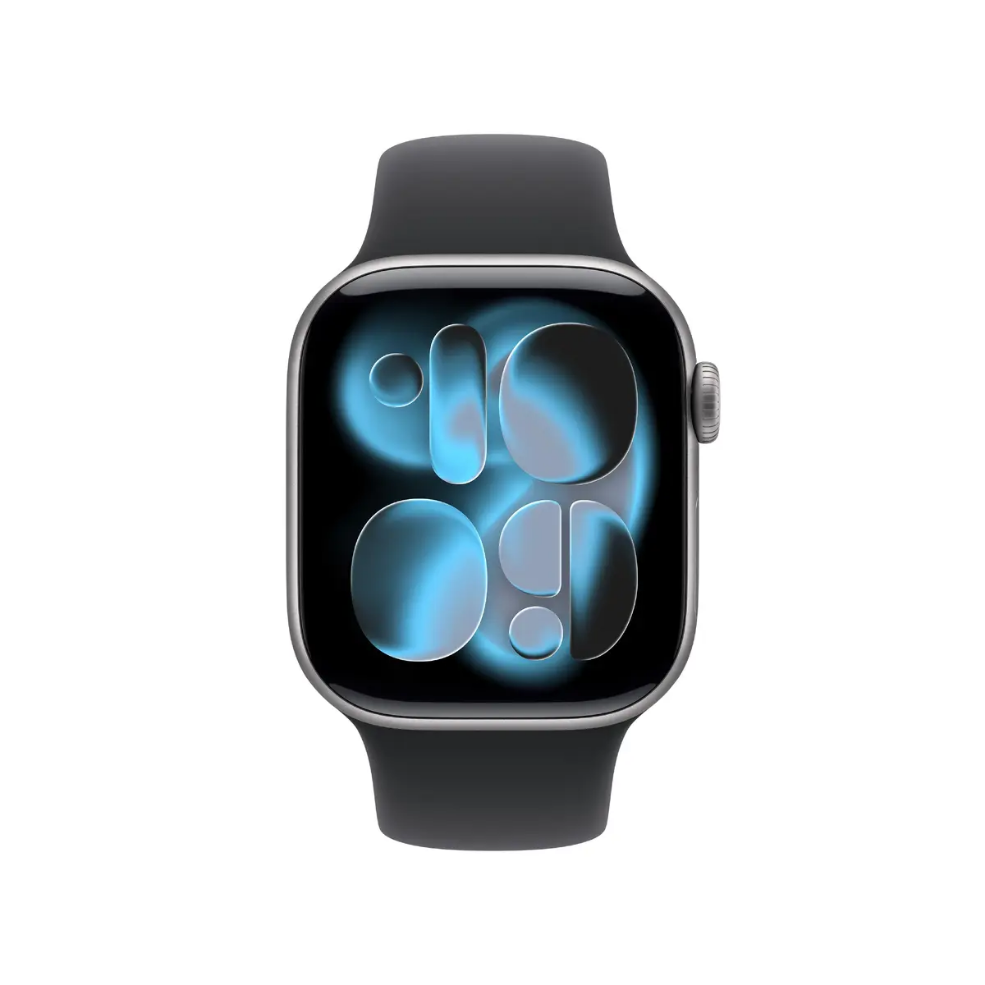 Apple Watch Series 11 GPS 42mm Space Grey Aluminium Case Black Sport Band M/L