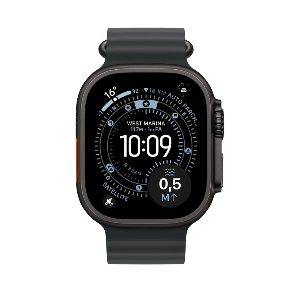 Smartwatch Apple Watch Ultra 3 GPS + Cellular 49mm Black Titanium Case with Black Ocean Band