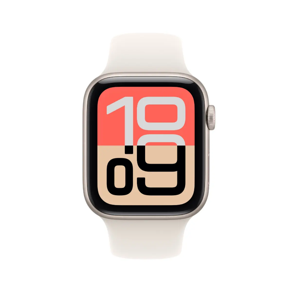 Apple Watch SE 3 GPS 44mm Starlight Aluminium Case with Starlight Sport Band S/M