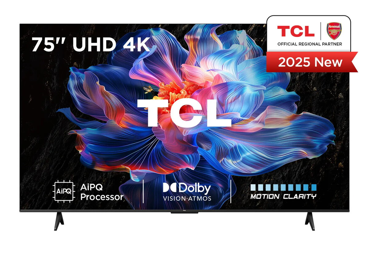 TV TCL 75" V6C 4K Ultra HD DLED 3840x2160