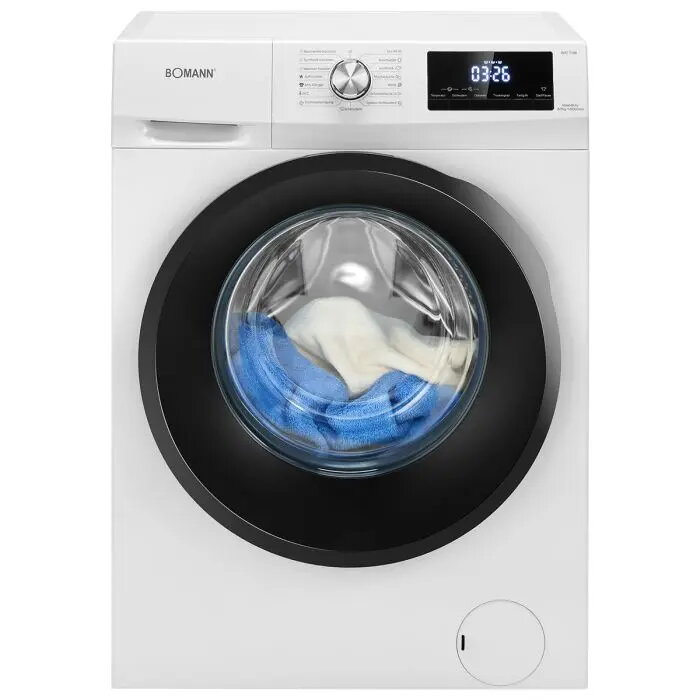 Freestanding washer-dryer BOMANN WAT 7186 front-load White 8 kg wash / 5 kg wash+dry 1400 rpm