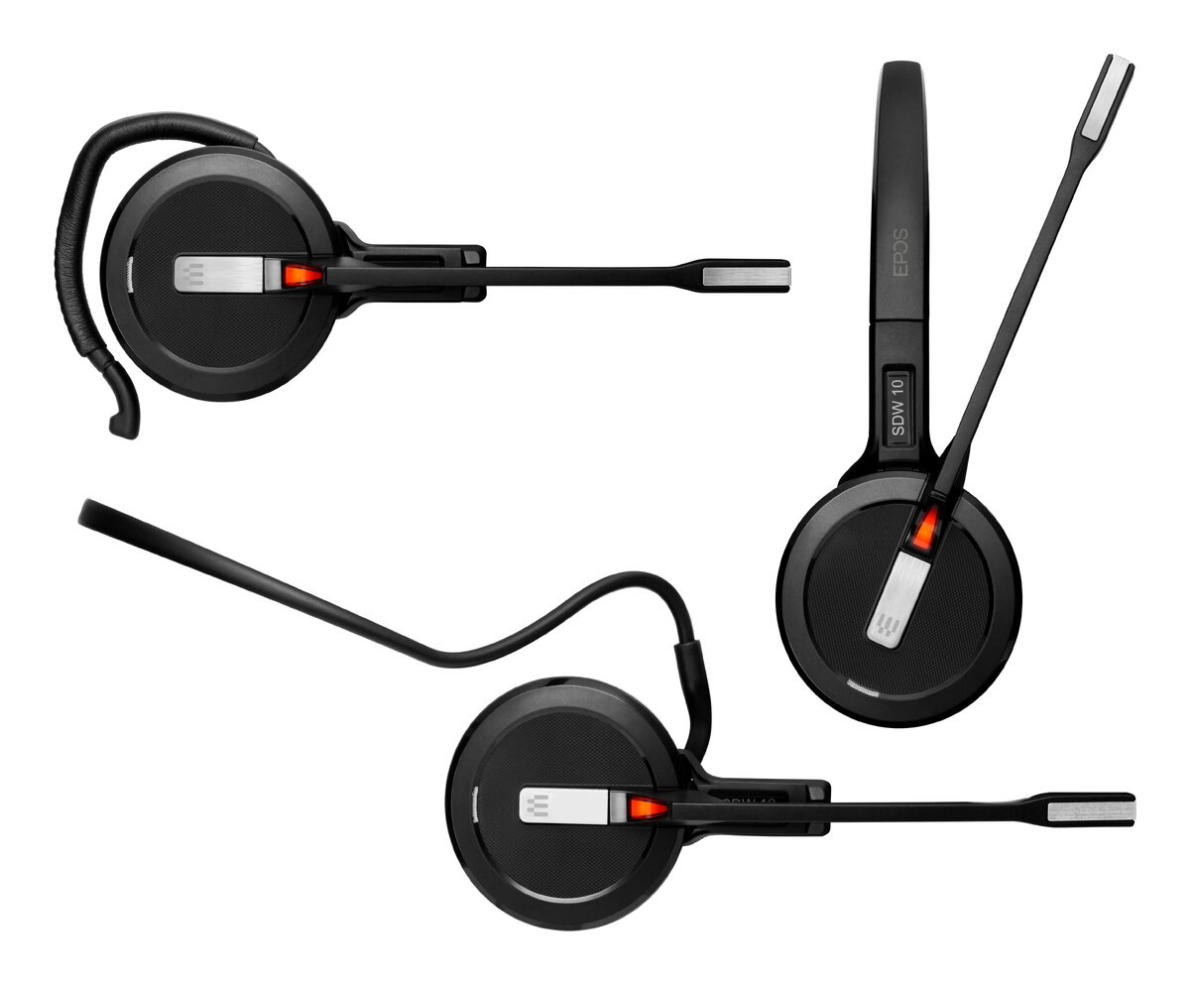 Headset EPOS IMPACT 5000 Go MS Mono 3in1 WL USB-A