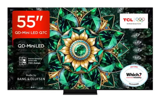 Television TCL 55Q7C 55" 4K Ultra HD QD-Mini LED 2600 cd/m²