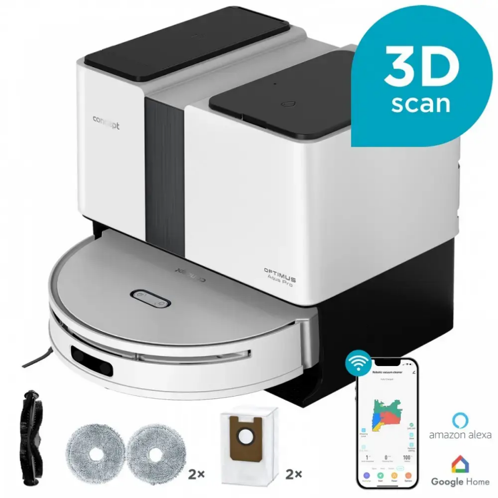 Robot vacuum cleaner Concept Optimus Aqua Pro VR4050 2in1 (vacuuming and wet mopping)