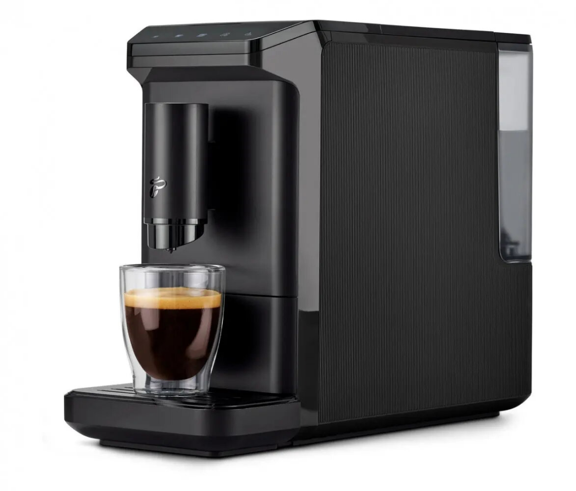Espresso machine Tchibo Esperto Mini black — compact home espresso maker