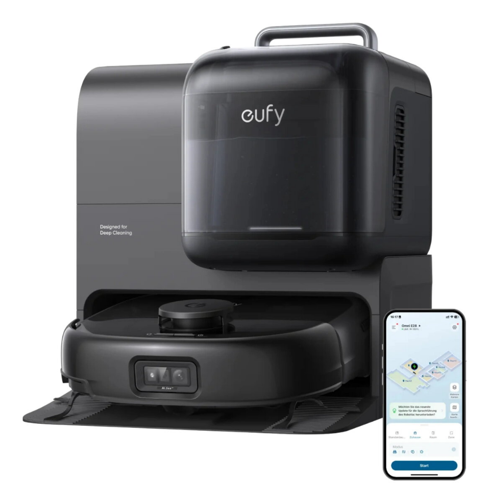 Robot vacuum and mop Eufy Omni E28 — 3 L dust