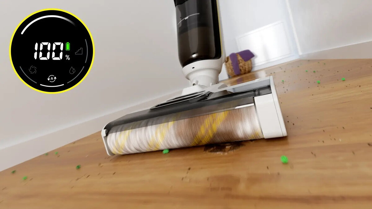 Karcher FCV 4 Dry floor care unit — compact wet/dry cleaning system
