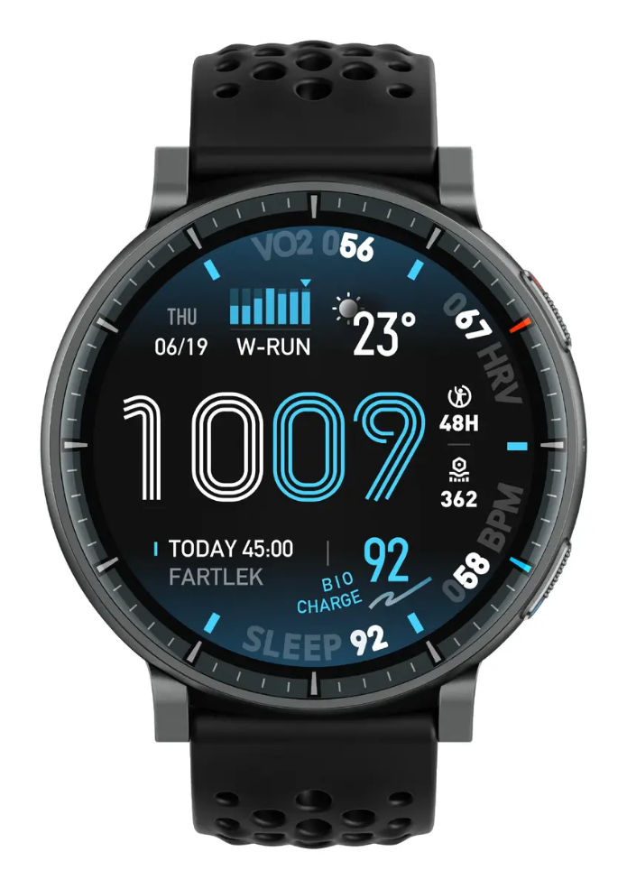 Smartwatch Amazfit Active Max round AMOLED 1.5" 480×480 Touchscreen 64MB RAM 4GB 658mAh Black