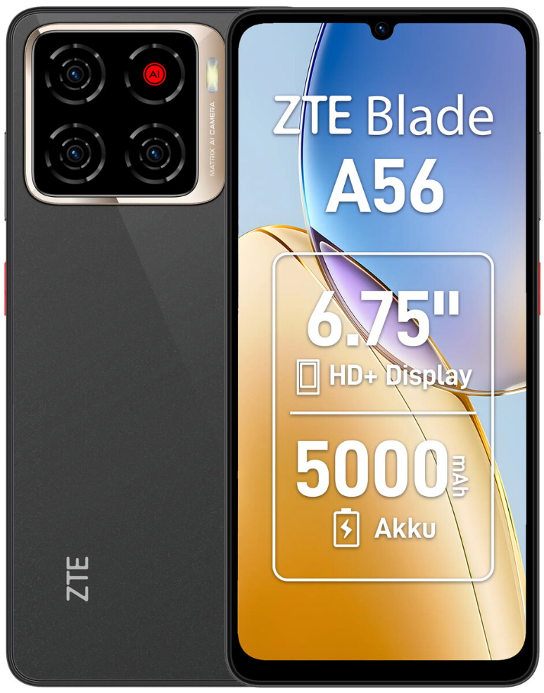Smartphone ZTE Blade A56 — 6.75" HD+ display