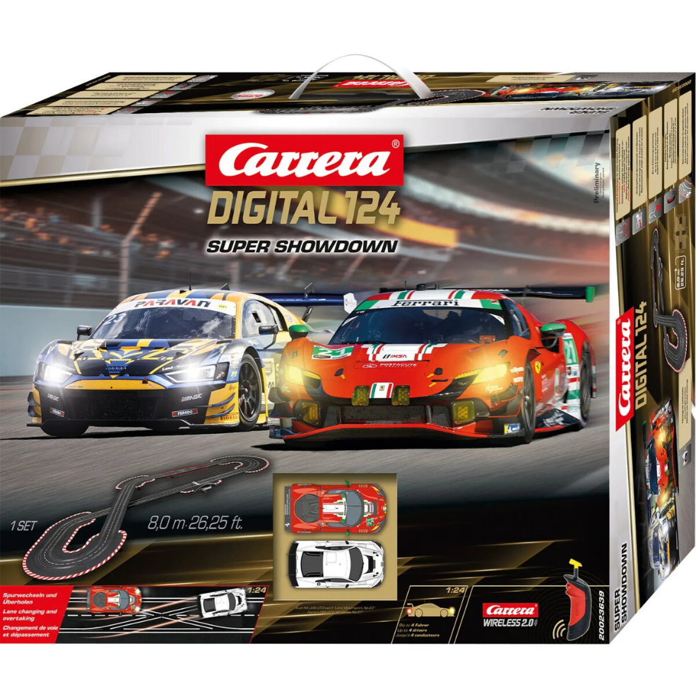 Slot car racetrack CARRERA DIGITAL 124 Super Showdown – scalable digital 1