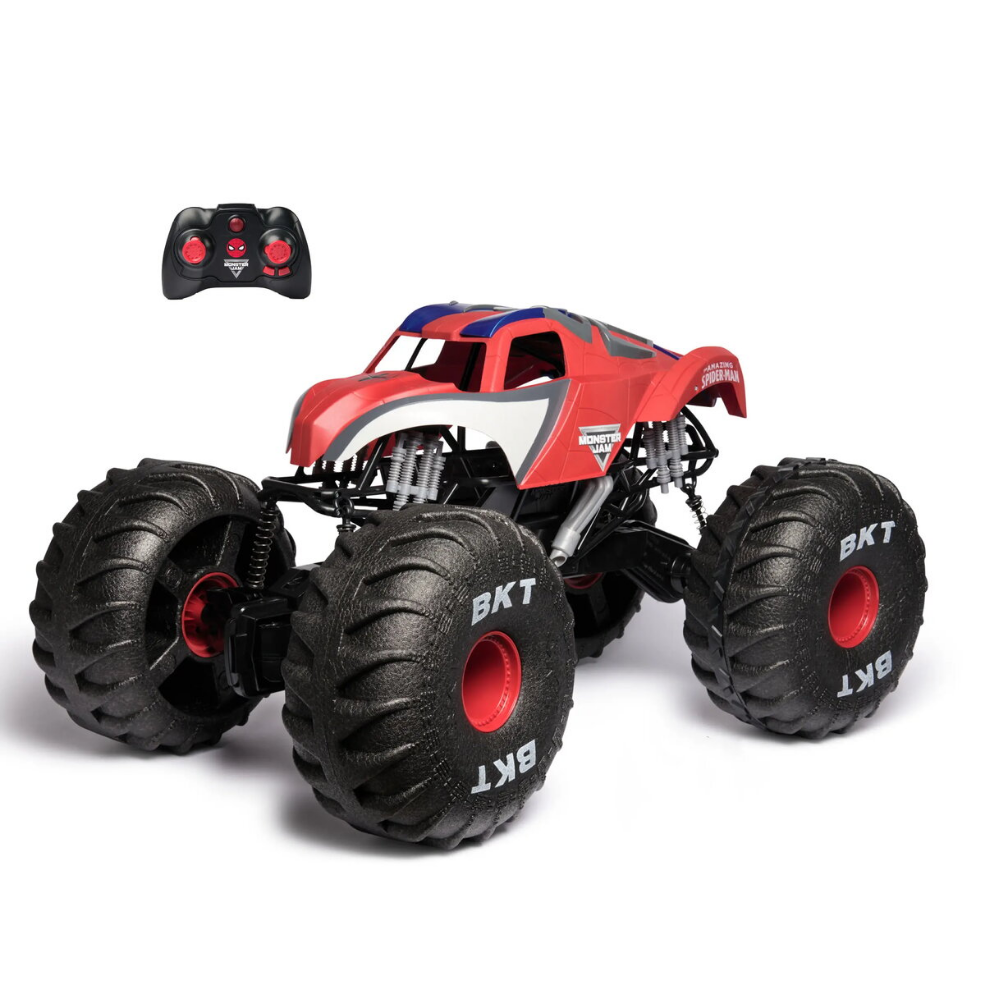Remote Control Monster Jam Mega Spider-Man by Spin Master - RC stunt truck toy