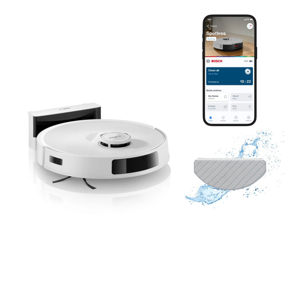 Robot vacuum Bosch BCRC2W — round