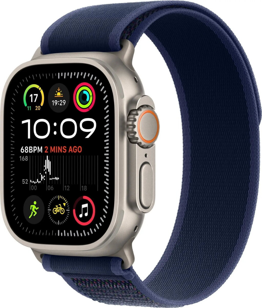 Smartwatch Apple Watch Ultra 2 GPS + Cellular 49mm Titanium Case with Trail Loop S/M Blue