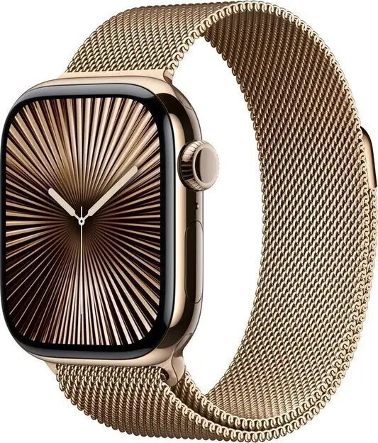 Smartwatch Apple Watch S10 Cell 42mm Gold with Elegant Gold Band
